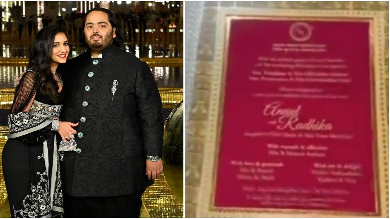 Anant-Radhika Wedding: Peek into couple's exquisite silver-themed invitation card; WATCH