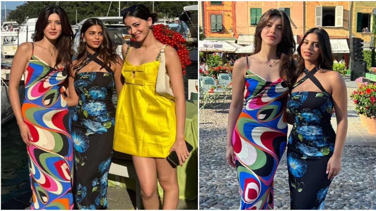 Suhana, Shanaya and Ananya take over Portofino streets in style; PICS