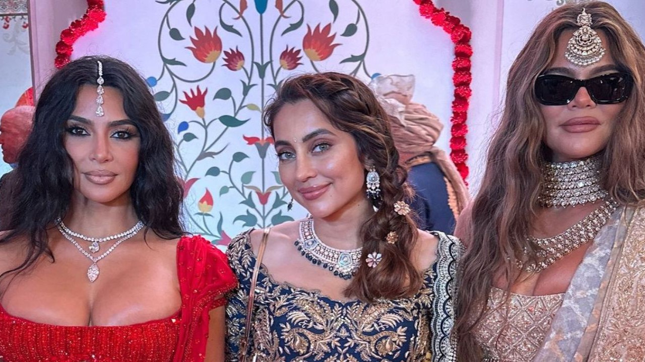 Anant Ambani-Radhika Merchant Wedding: Anusha Dandekar is 'Keeping up with love' as she poses with Kim, Khloe Kardashian