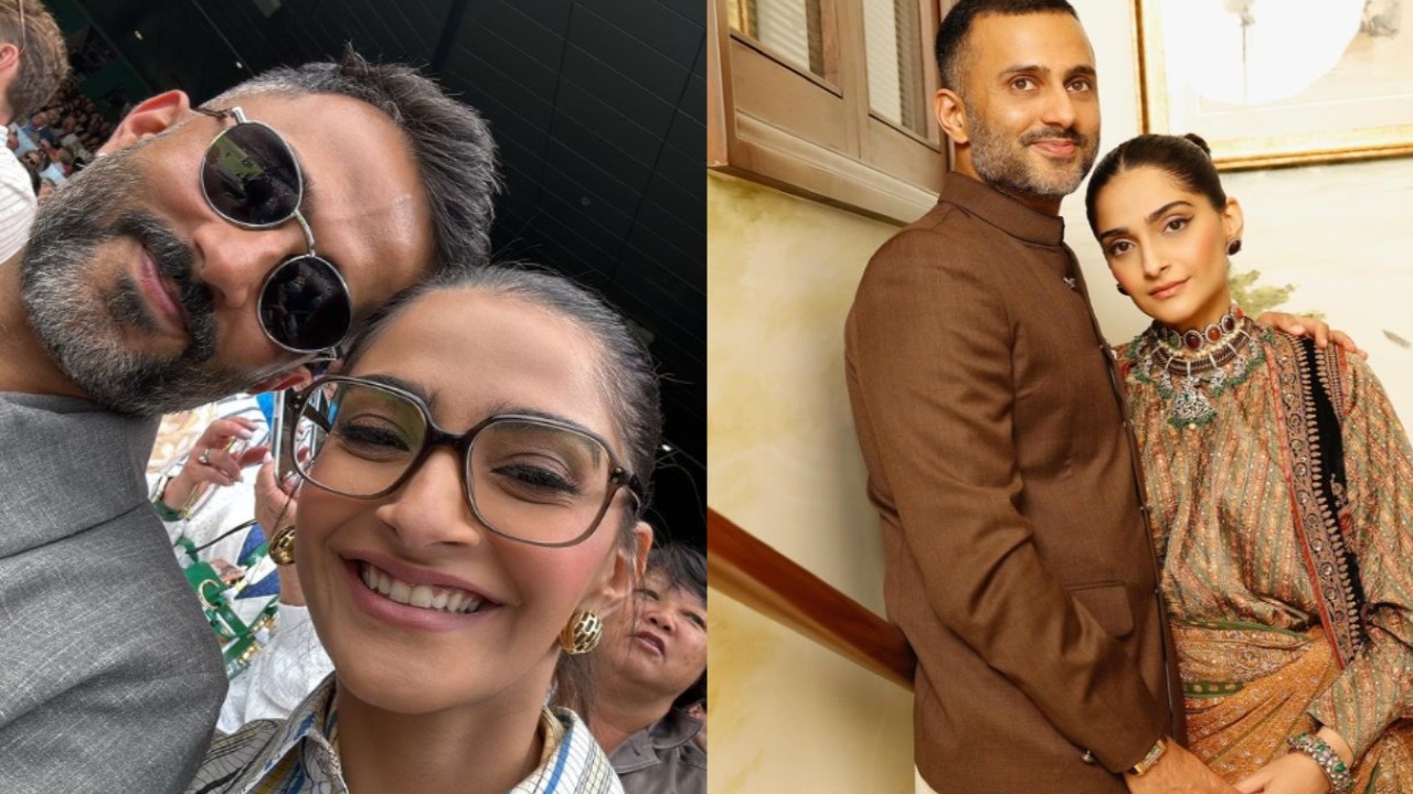 Sonam Kapoor-Anand Ahuja look stylish as they attend Wimbledon Women's Final together