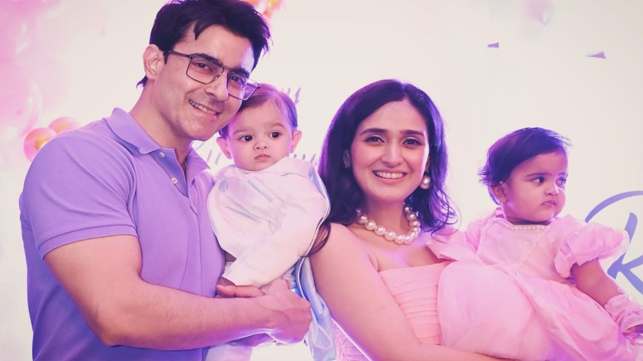 Pankhuri Awasthy and Gautam Rode reveal baby Radhya and Raditya’s faces on the occasion of their 1st birthday