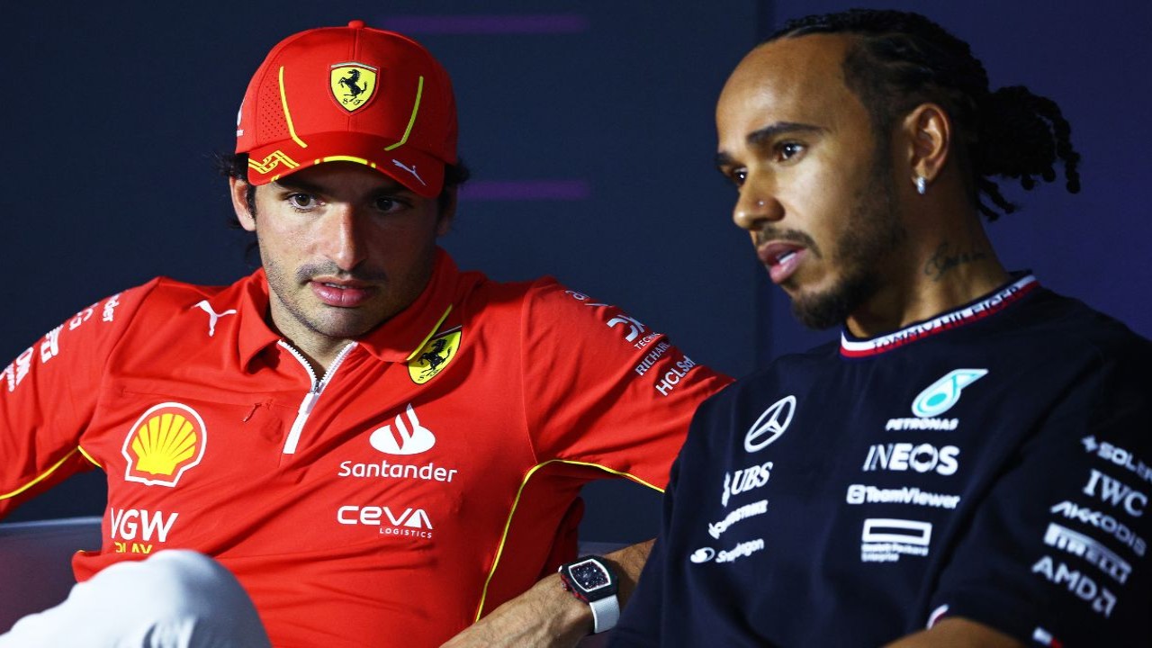 Carlos Sainz [L] and Lewis Hamilton [R] [Credit-Getty]