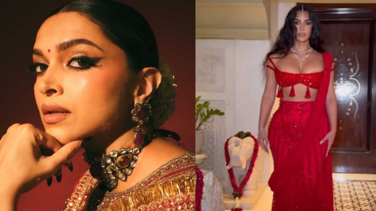 WATCH: Deepika Padukone's red salwar suit or Kim Kardashian's shimmery saree? Orry asks to choose best outfit from Anant-Radhika Wedding