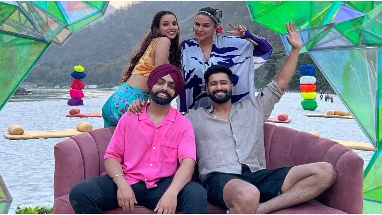 Bad Newz: Neha Dhupia offers peek into ‘the many moods’ with Vicky Kaushal, Triptii Dimri, Ammy Virk; see BTS pics