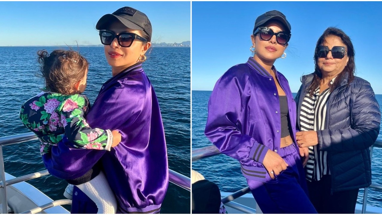 Priyanka Chopra goes whale watching with Malti Marie and Madhu Chopra; don’t miss little one’s plushies