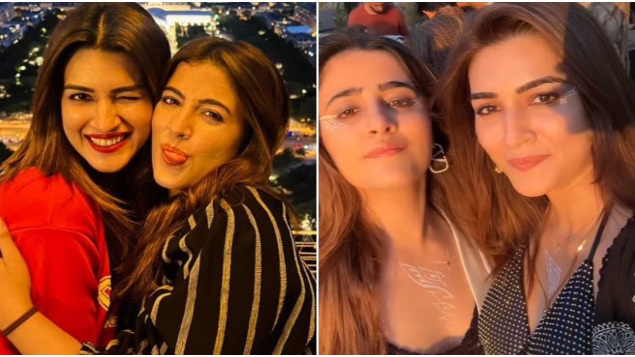 Kriti Sanon vibes with sister Nupur during their Greece vacation and it screams sibling goals; WATCH