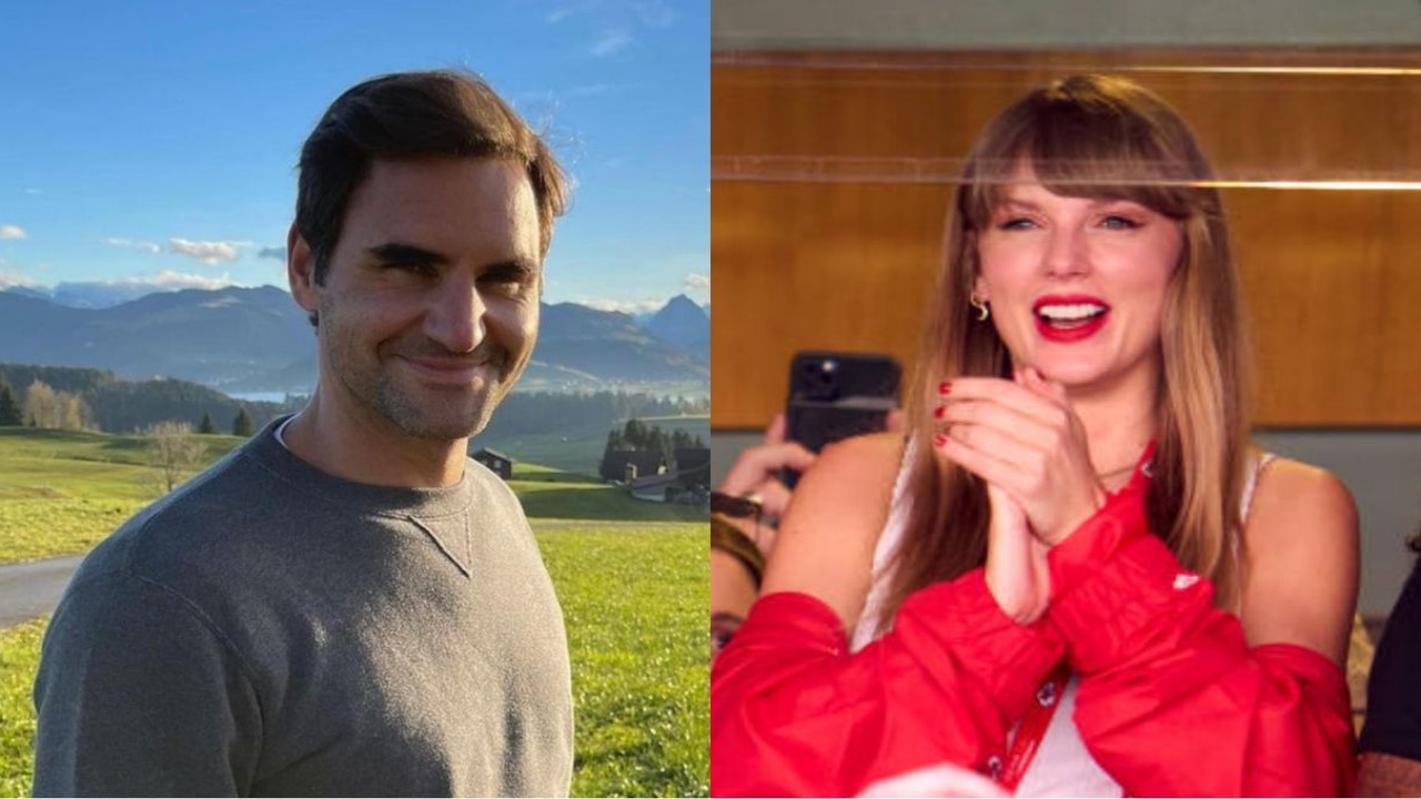 Roger Federer posts an adorable selfie with Taylor Swift 