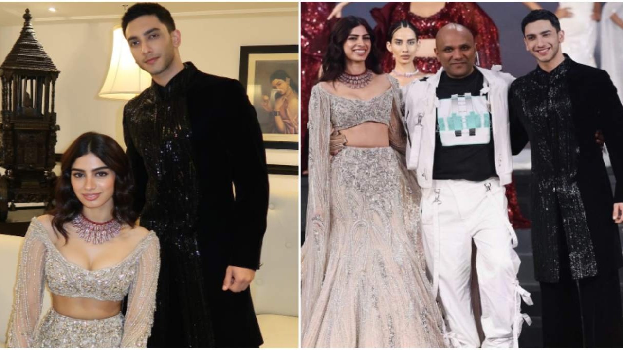 Vedang Raina drops BTS pics from debut ramp walk with rumored GF Khushi Kapoor; latter drops priceless reaction