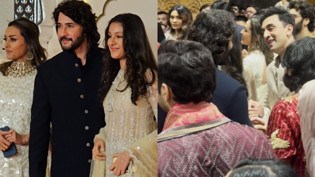Mahesh Babu & Ranbir Kapoor spotted having a quick chat at Anant-Radhika’s wedding 