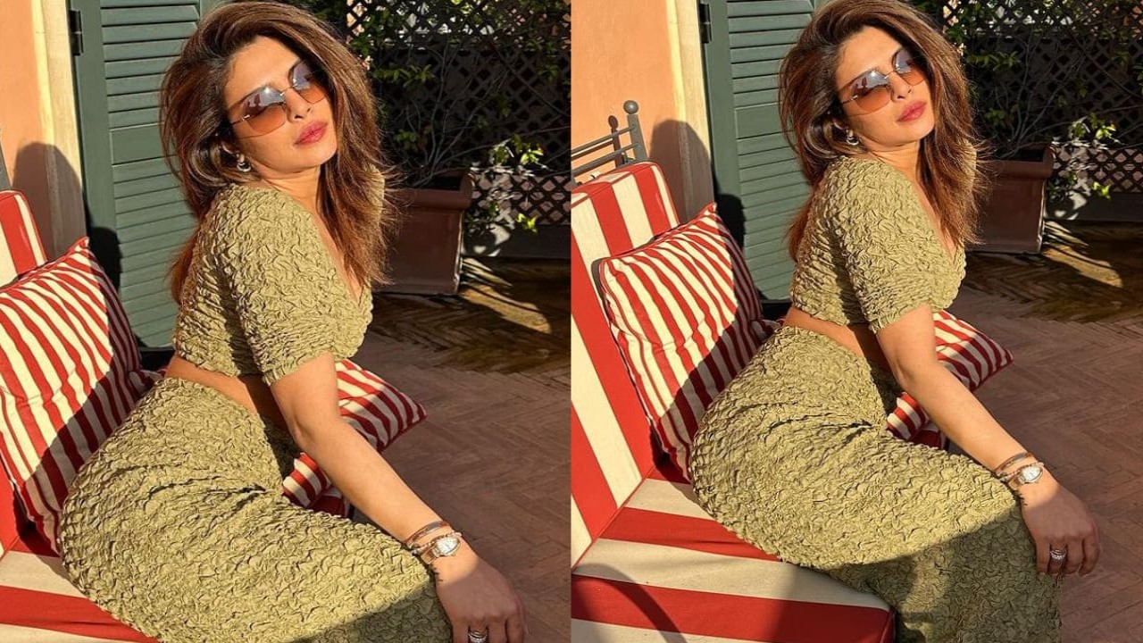 Birthday girl Priyanka Chopra’s olive co-ord set worth Rs 51,016 is perfect for lounging by the beach 
