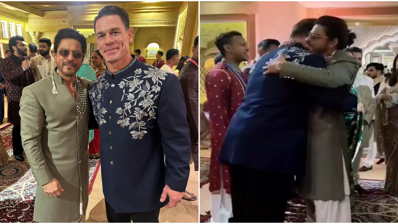 Anant Ambani-Radhika Merchant Wedding: Shah Rukh Khan and John Cena share warm hug; fans gush over ‘rare’ moment