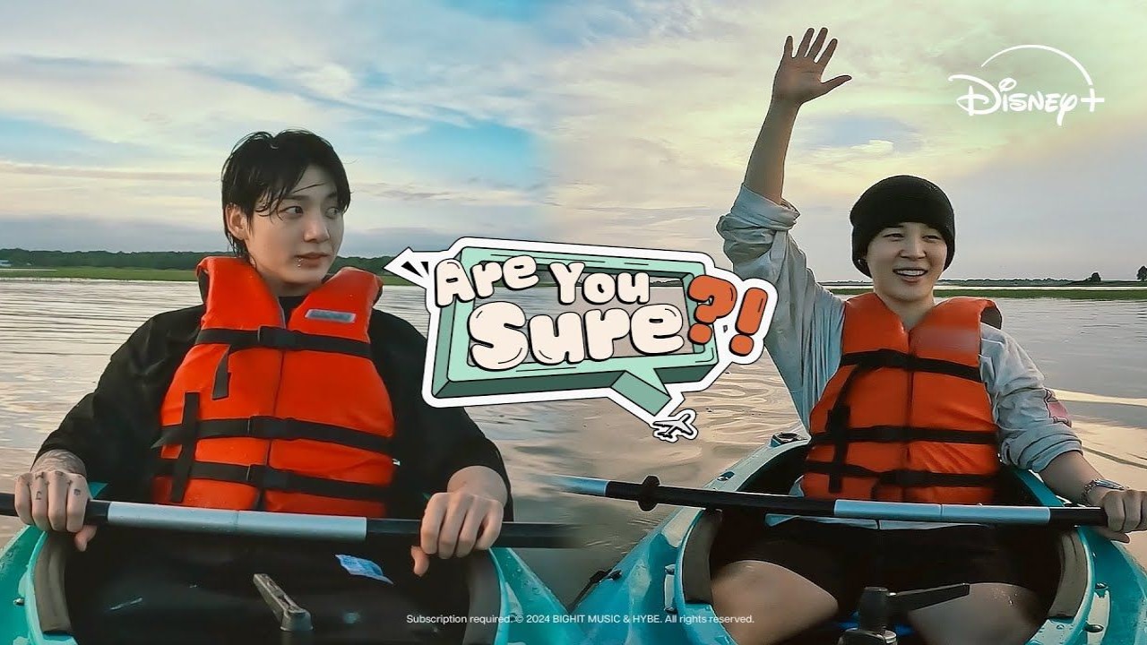 BTS' Jimin and Jungkook in Are You Sure?!; Image Courtesy: Disney+, BIGHIT MUSIC