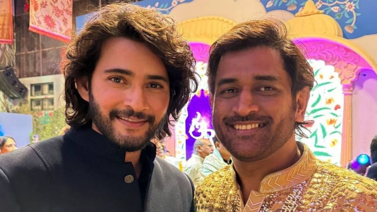 Mahesh Babu drops an iconic PIC with MS Dhoni from Anant Ambani-Radhika Merchant’s wedding