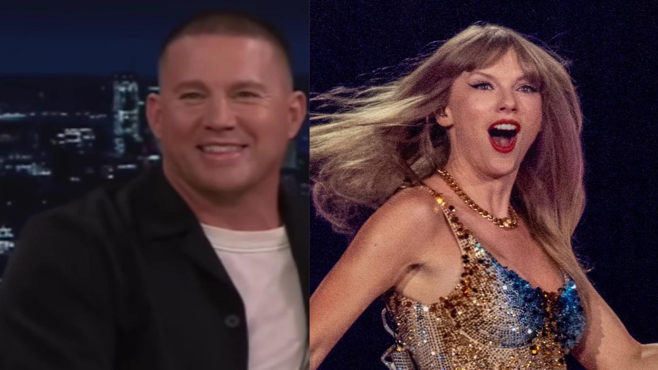 Channing Tatum and Taylor Swift (Image 1 via YouTube/ The Tonight Show Starring Jimmy Fallon, image 2 via Getty Images)