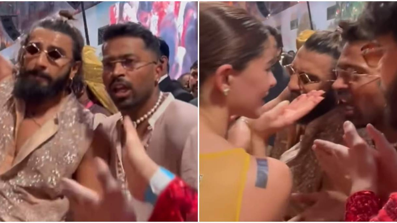 Anant Ambani-Radhika Merchant Wedding: Ranveer Singh, Hardik Pandya and Ananya Panday can't stop grooving to Aankh Marey; INSIDE VIDEO