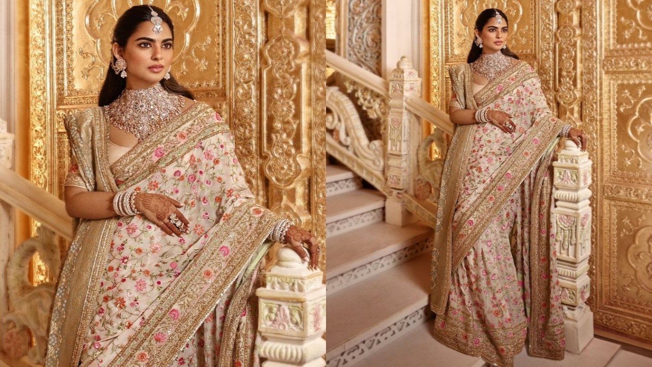 Isha Ambani's second look in Manish Malhotra saree