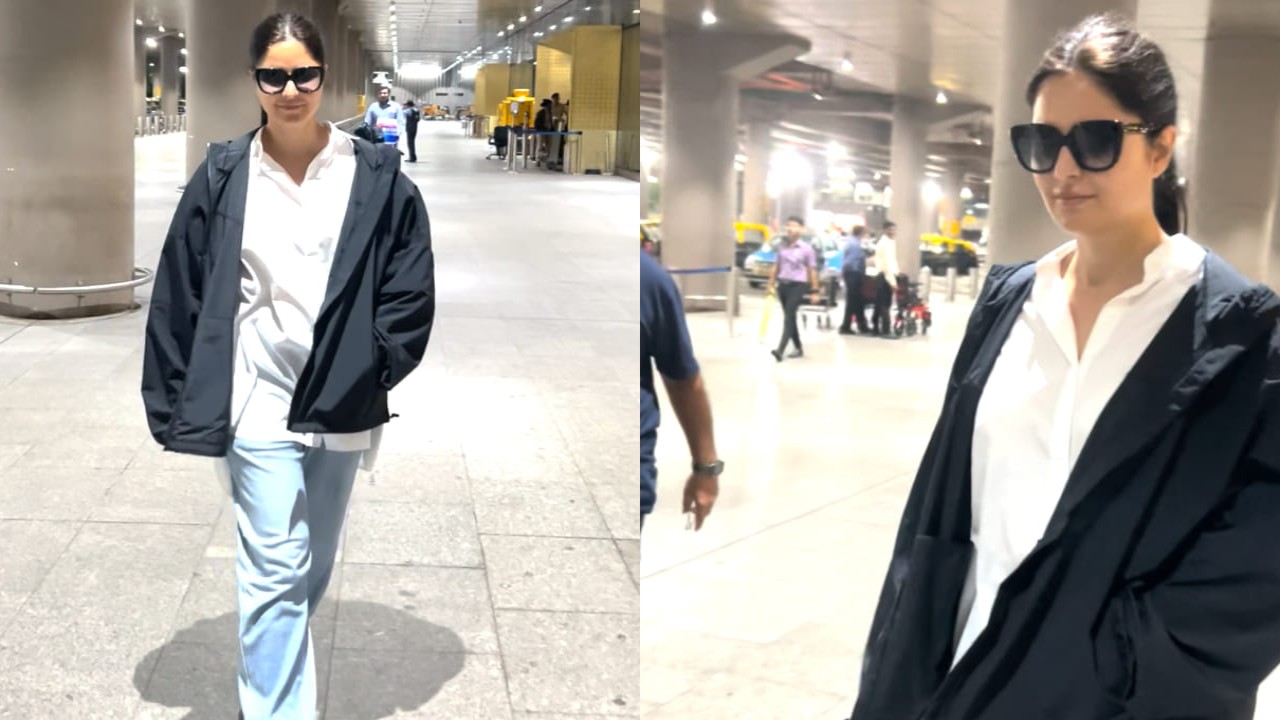 Katrina Kaif chooses comfort over style and still manages to make heads turn as she gets snapped at airport; WATCH