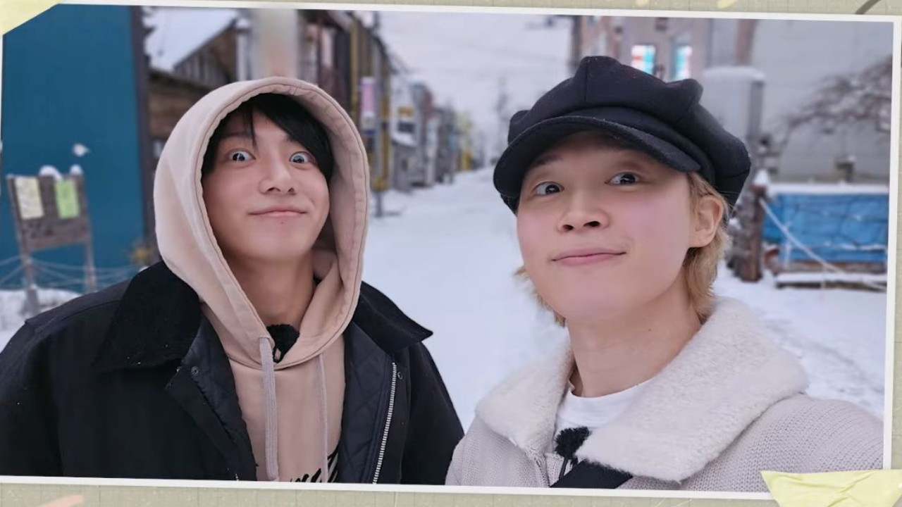 BTS' Jimin and Jungkook's still from Are You Sure?!: Disney+