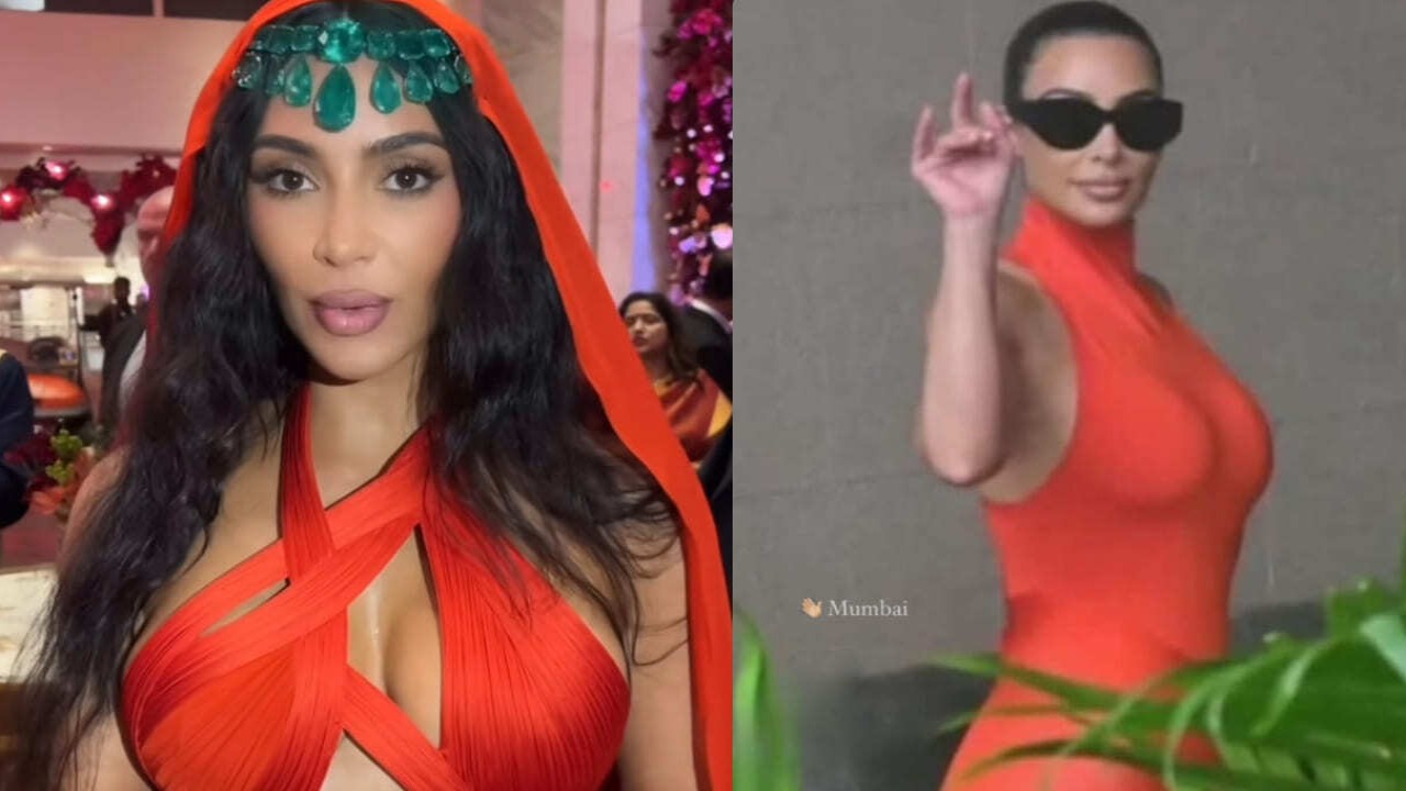 Kim Kardashian sizzles in two red-hot looks ft veiled gown and sporty maxi dress (PC:  kim kardashian/ Khloe Kardashian/ Julia Chafe)