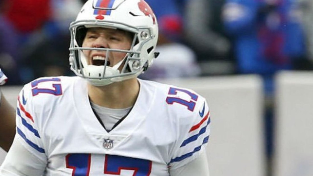 Josh Allen Dons Huge Heart Diamond Chain and Cartier Sunglasses in Locker Room Before Going Insta Official With Hailey Steinfeld 