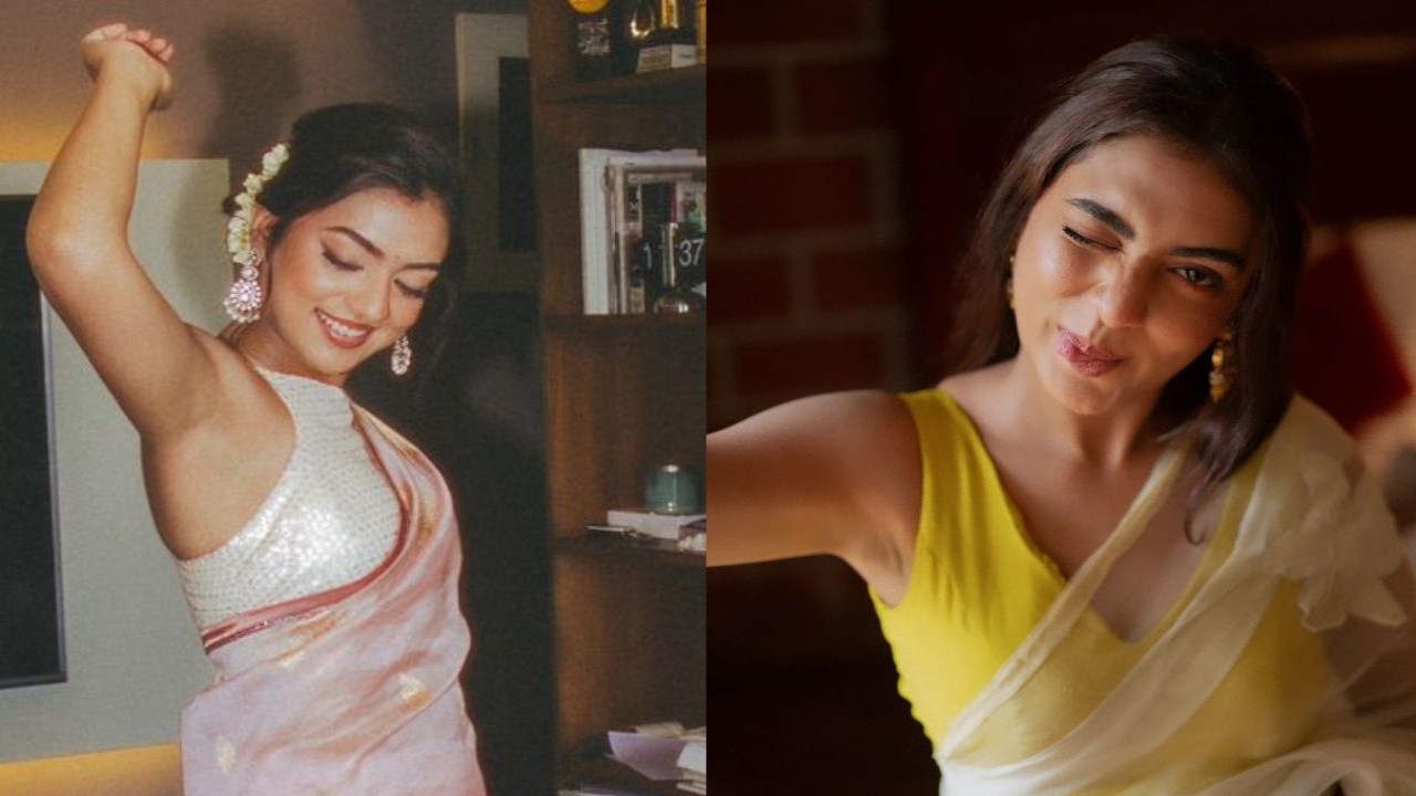 Nazriya Nazim proved organza & sheer sarees can find place on your wedding mood boar (PC: Nazriya Nazim Instagram)