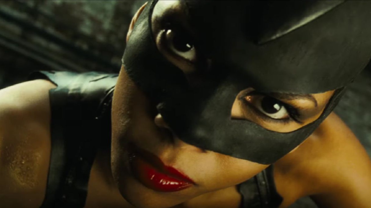 Halle Berry in a still from Catwoman (Image via YouTube/Warner Bros. Entertainment)