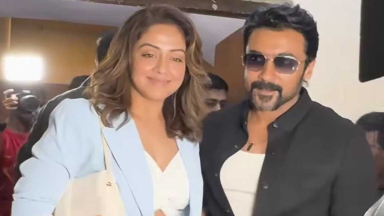 Suriya and Jyothika turn heads as they arrive to watch Soorarai Pottru’s remake Sarfira starring Akshay Kumar