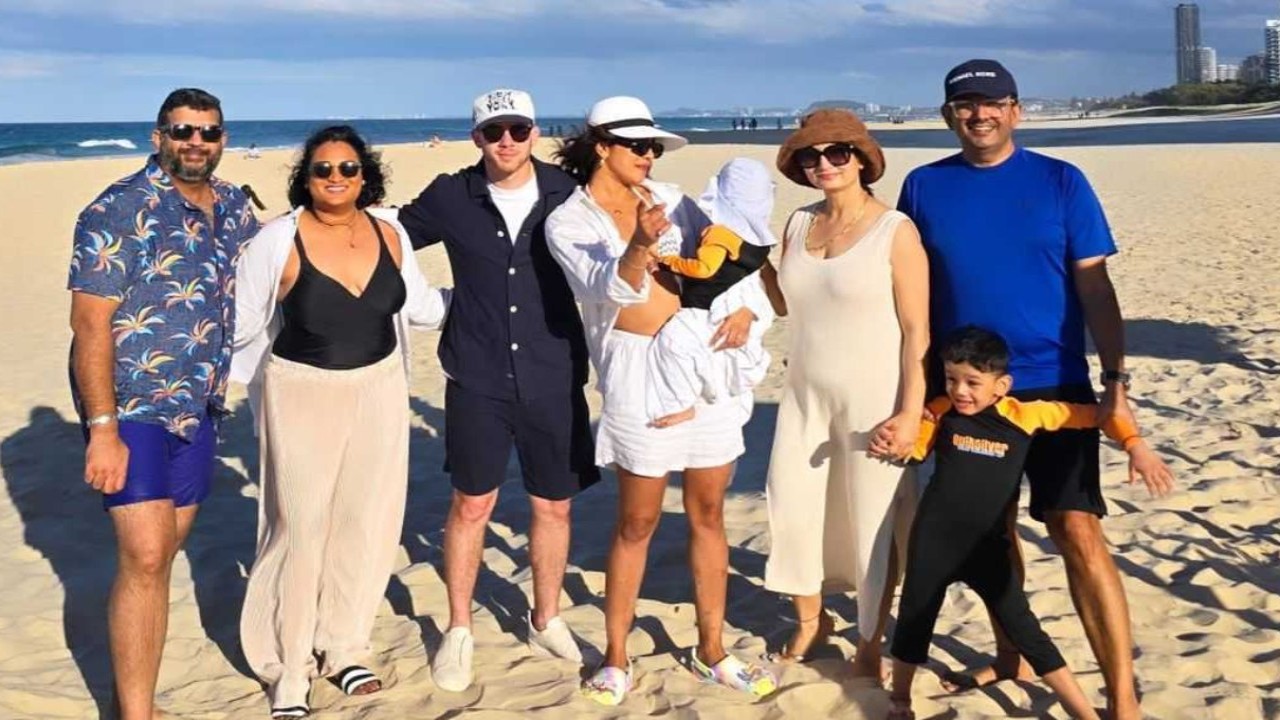 PICS: Priyanka Chopra in chill mood as she enjoys family time with Nick Jonas, Malti; don't miss mother-daughter's fun banter