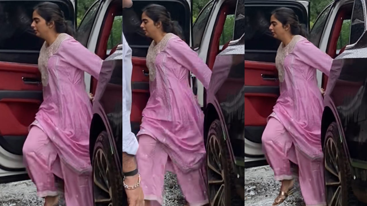 Isha Ambani in pink kurta set 