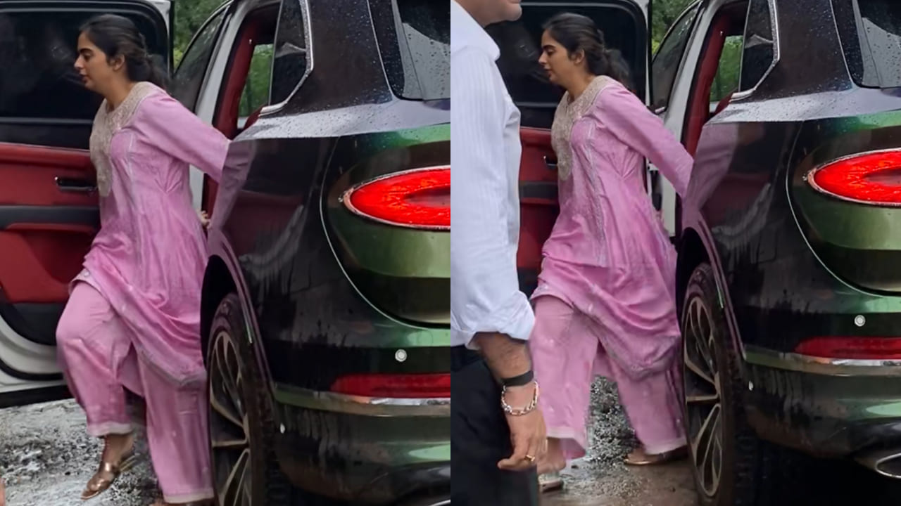 Isha Ambani in pink kurta set 