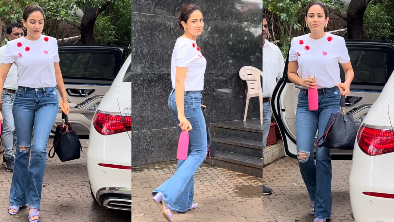 Mira Rajput in white top and denim jeans 