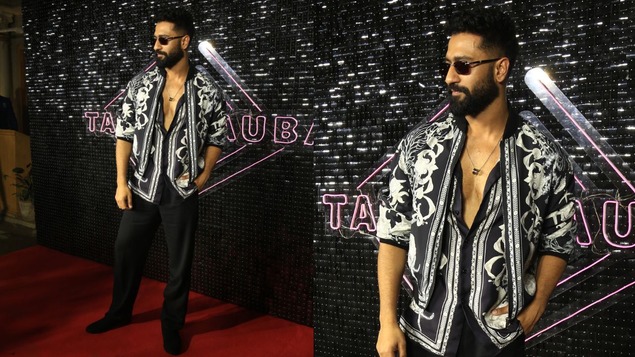 Vicky Kaushal oozes luxury and class in Versace fit at Bad Newz’s Tauba ...