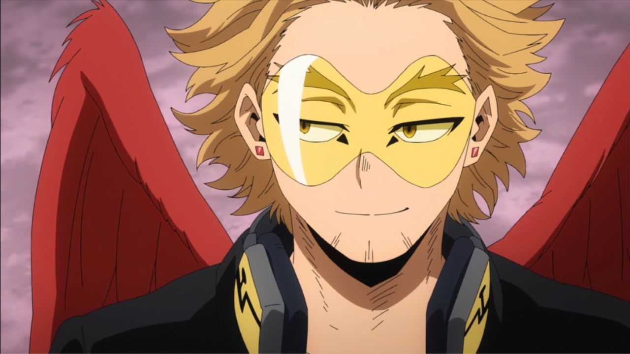 Hawks in My Hero Academia (PC: Studio Bones, Crunchyroll)