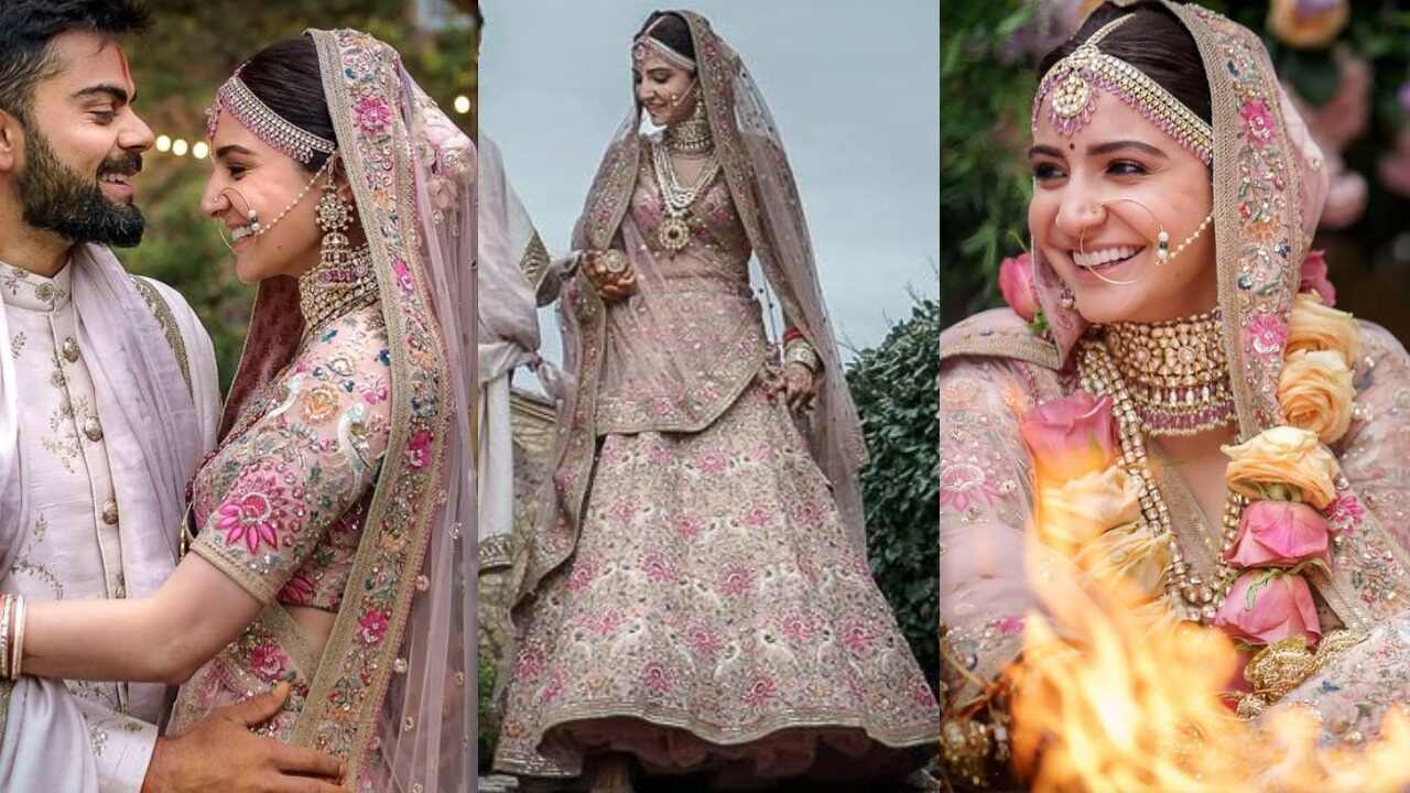 Bollywood divas who wore Sabyasachi for their wedding (PC: Anushka Sharma Instagram )