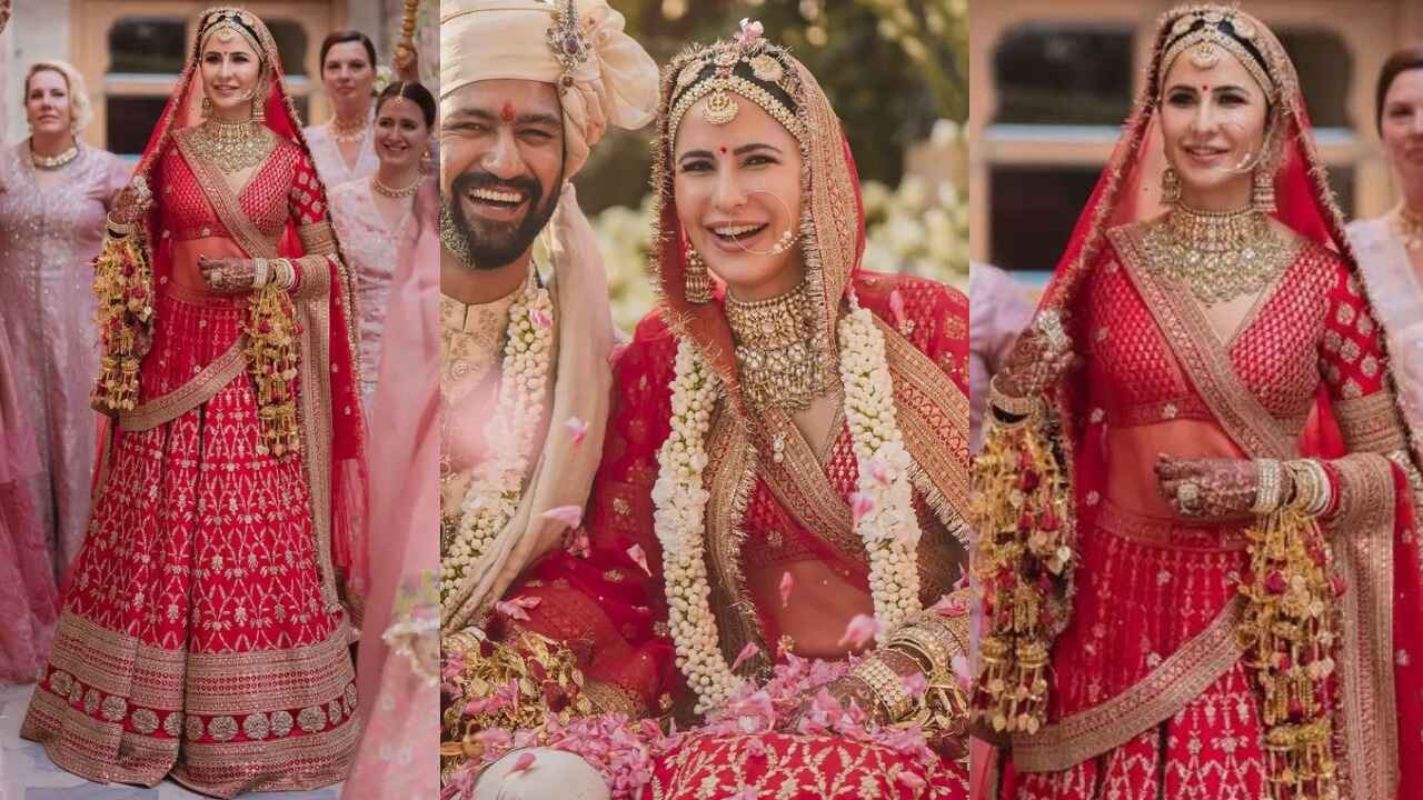 Bollywood divas who wore Sabyasachi for their wedding (PC: Katrina Kaif Instagram)