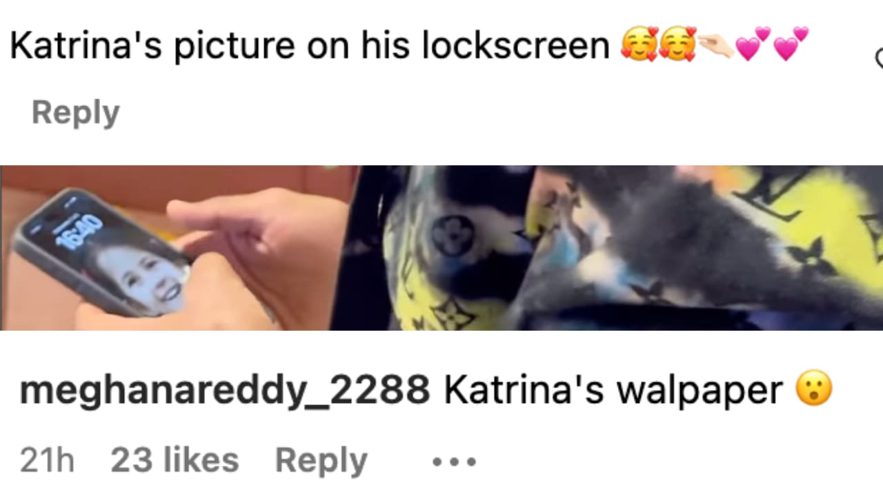 Eagle-eyed fans spot Katrina’s childhood pic on Vicky’s phone wallpaper; Watch