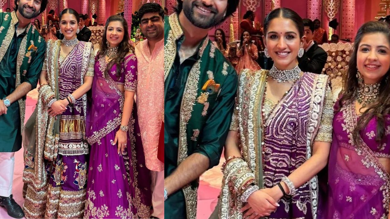 Radhika Merchant looks GORGEOUS in purple lehenga (PC: Fan page Instagram)