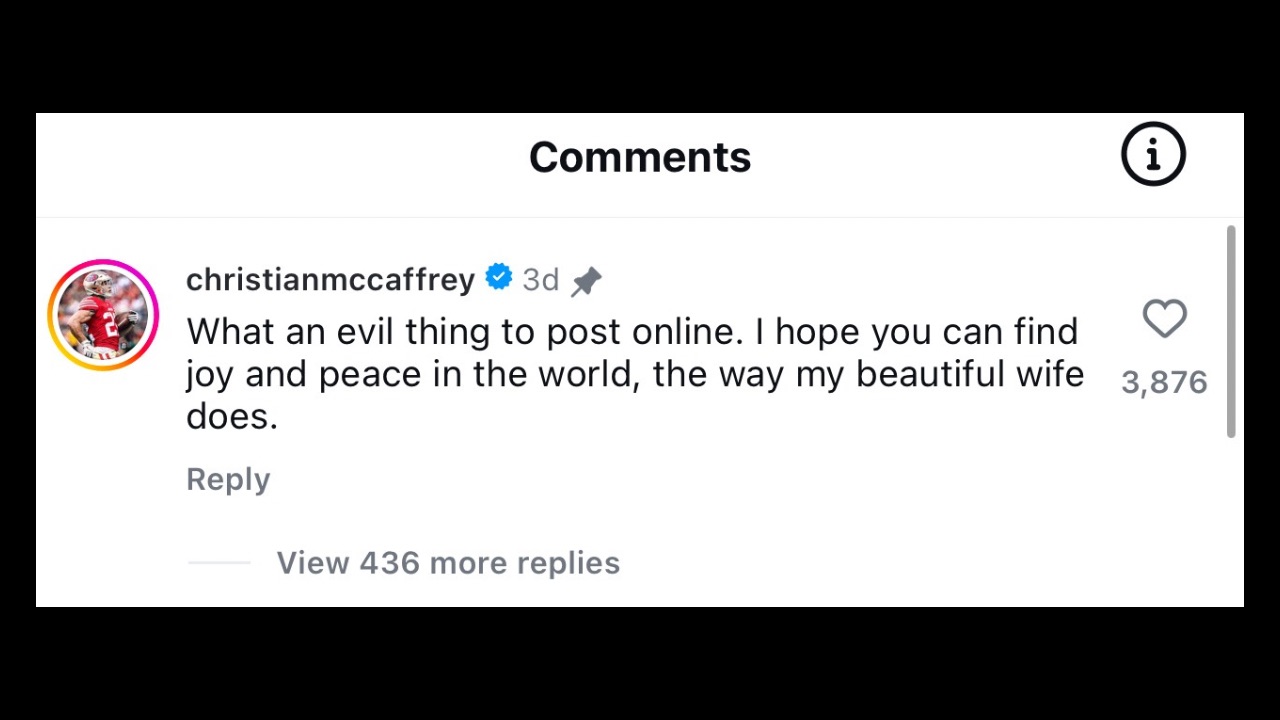 Christian McCaffery comment