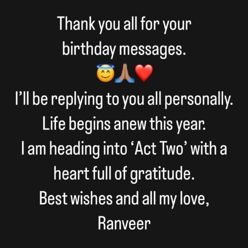 Ranveer Singh Instagram 