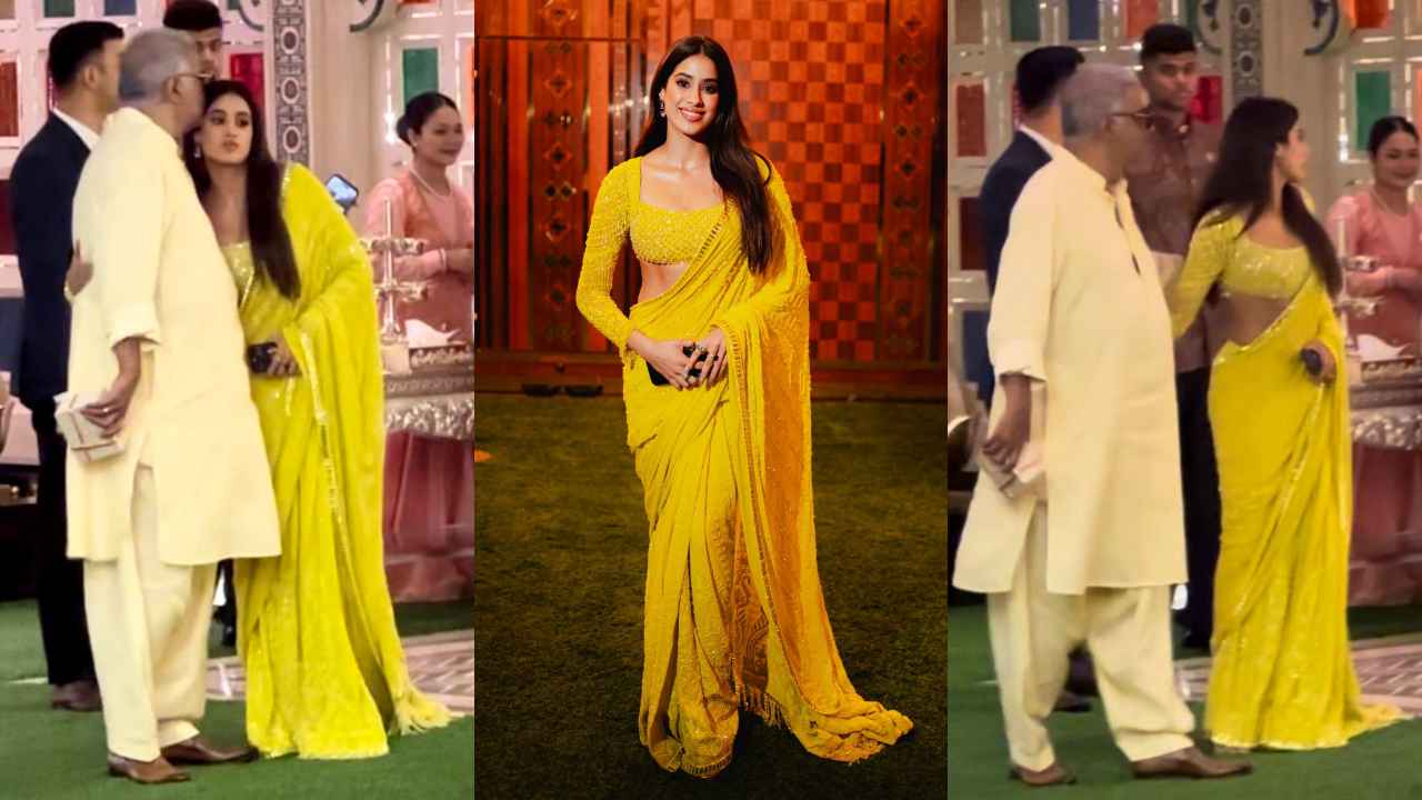 Janhvi Kapoor’s Manish Malhotra saree and Ananya Panday’s anarkali prove they got the memo right (PC: Viral Bhayani, Varinder Chawla)