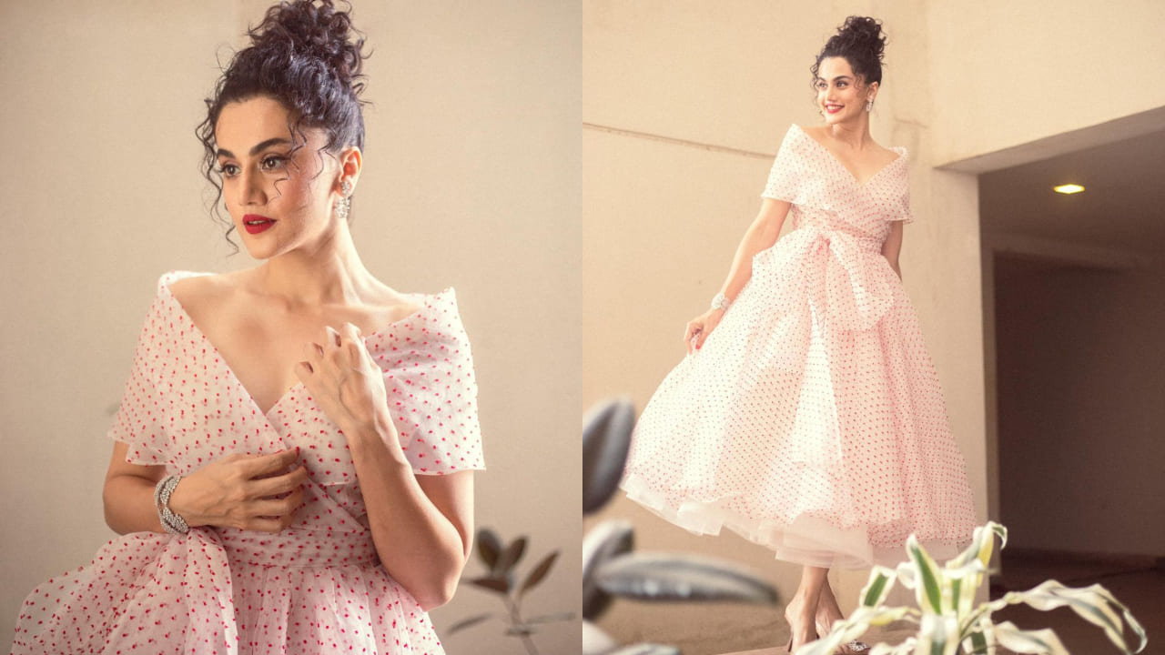 Taapsee Pannu in soft tulle dress 