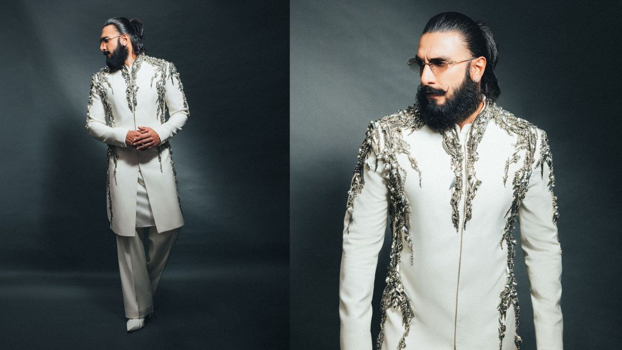 Ranveer Singh aces Gaurav Gupta Bandhgala traditional outfit for Anant-Radhika’s sangeet (PC: Ranveer Singh Instagram)