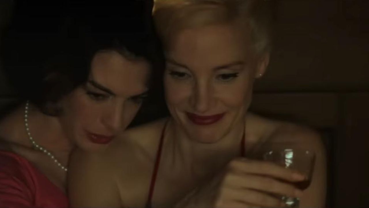 Anne Hathaway and Jessica Chastain in Mother's Instinct (CC: NEON's YouTube channel)