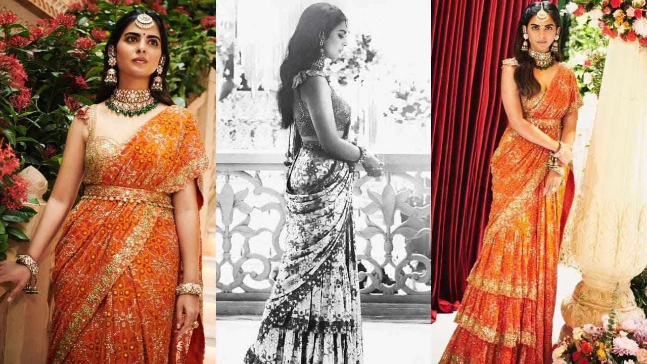 5 outfits from 5 star-studded events: Isha Ambani turns fashion icon for Anant-Radhika's pre-wedding  (Anaita Shroff Adjania Instagram)