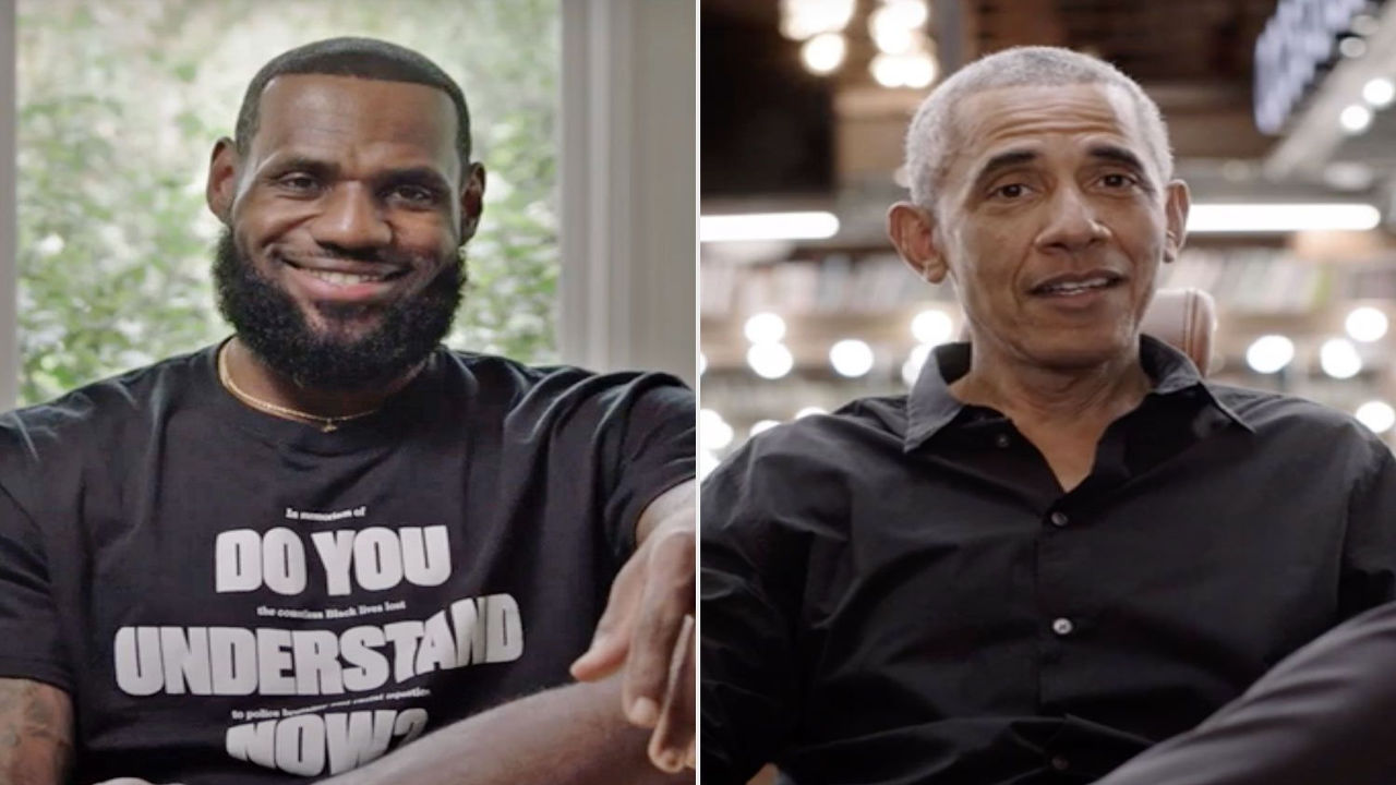 LeBron James and Barack Obama