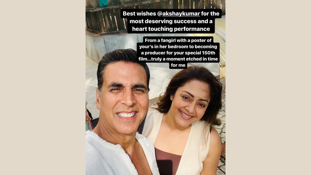 Jyotika’s heartfelt message for Akshay Kumar(Image: Jyotika Instagram)