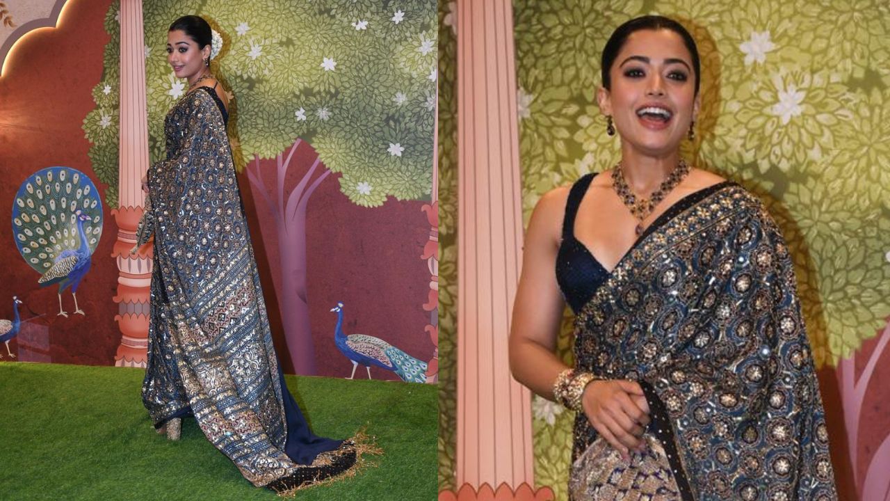 Rashmika Mandanna at Anant-Radhika Ashirvad Ceremony (PC: Viral Bhayani)