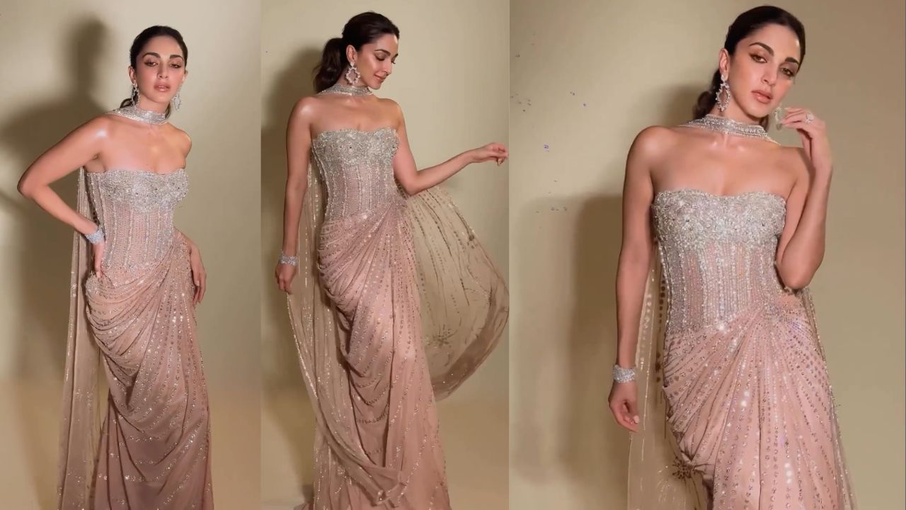 Kiara Advani serves glitz & glam in Faraz Manan couture (PC: Kiara Advani Instagram)