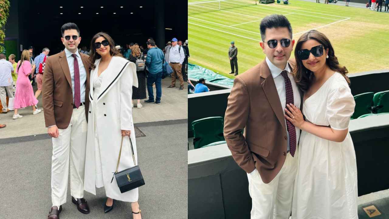 Parineeti Chopra SERVES a boss lady look in white dress, trench coat and classy YSL bag for Wimbledon final (PC: Parineeti Chopra Instagram)