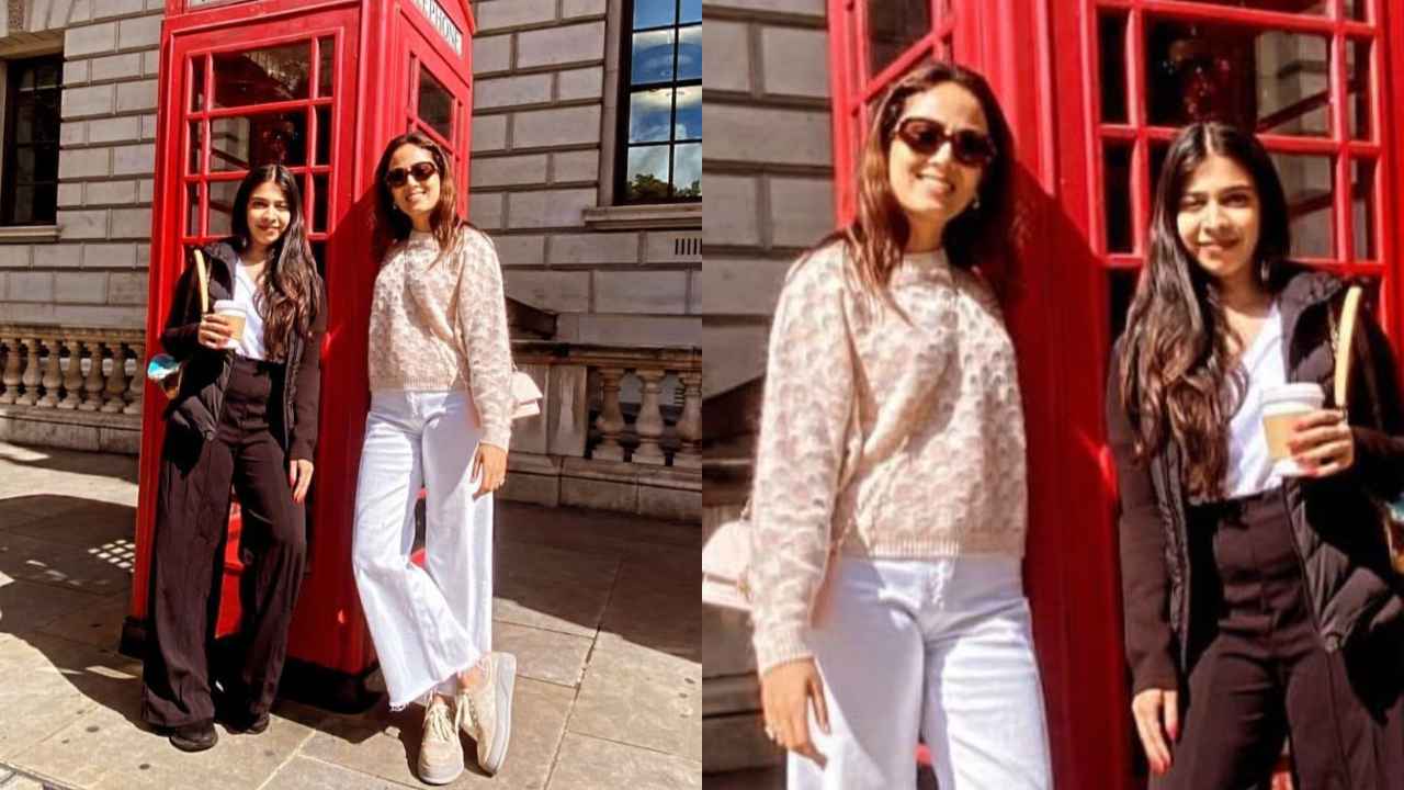 Mira Rajput answers London’s call in ultimate vacation look with stylish sweater, comfy pants, and sneakers (PC: Mira Rajput Instagram)